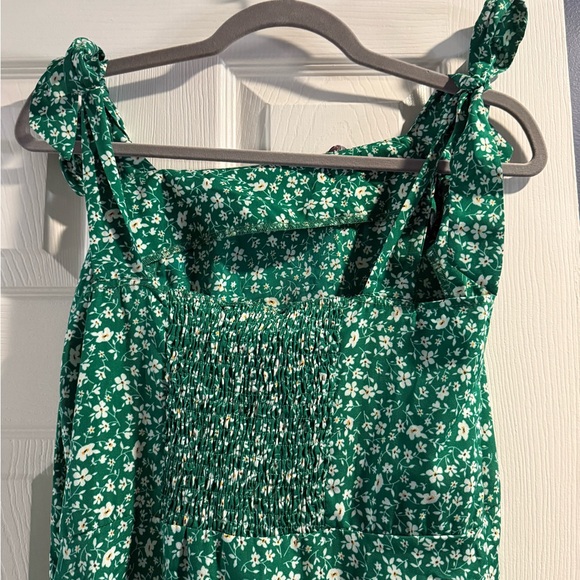 Cupshe Emerald Floral Midi Dress - Picture 2 of 5